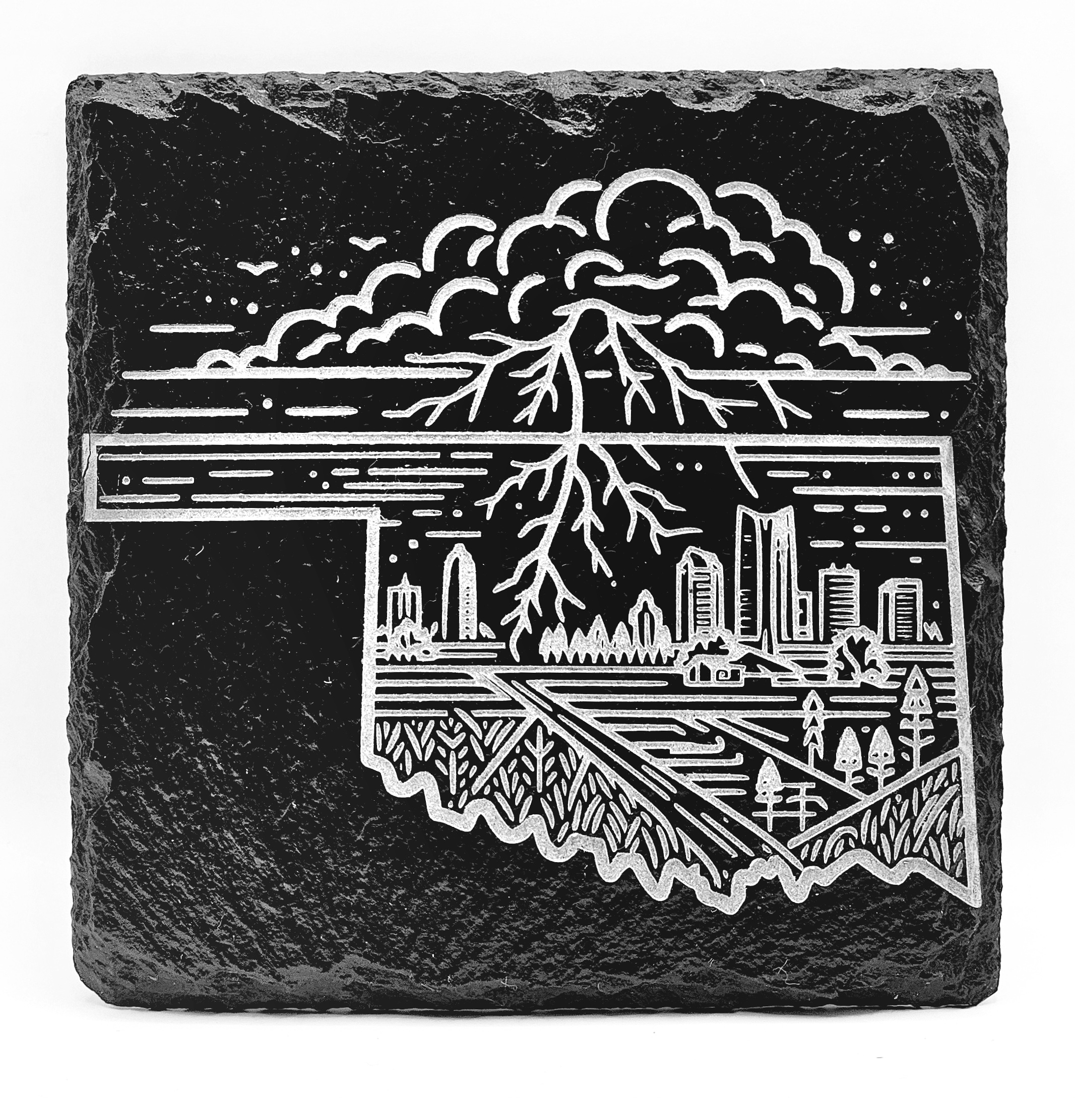 Engraved Tile - Custom ceramic engraving